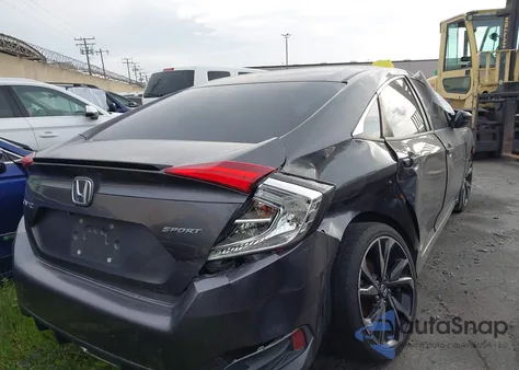 2019 Honda Civic Sport z USA, uszkodzony, nr VIN 2HGFC2F8XKH572302